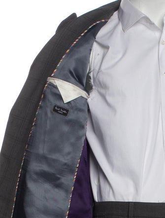 Paul Smith Wool Plaid Print Blazer