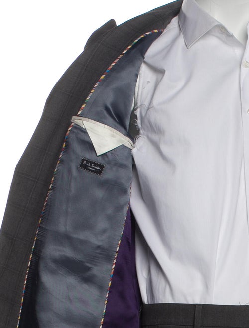 Paul Smith Wool Plaid Print Blazer