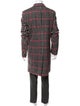 Paul Smith Virgin Wool Plaid Print Overcoat