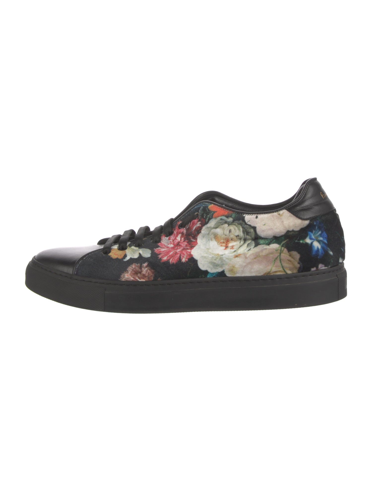 Paul Smith Velvet Floral Print Sneakers