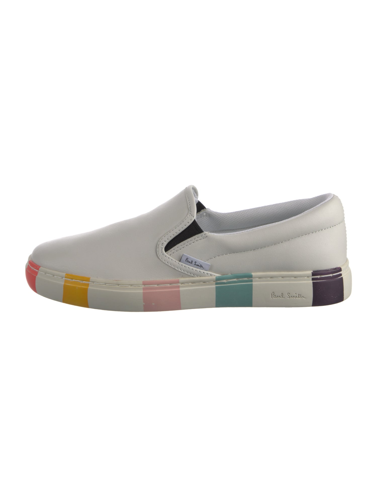 Paul Smith Leather Colorblock Pattern Sneakers