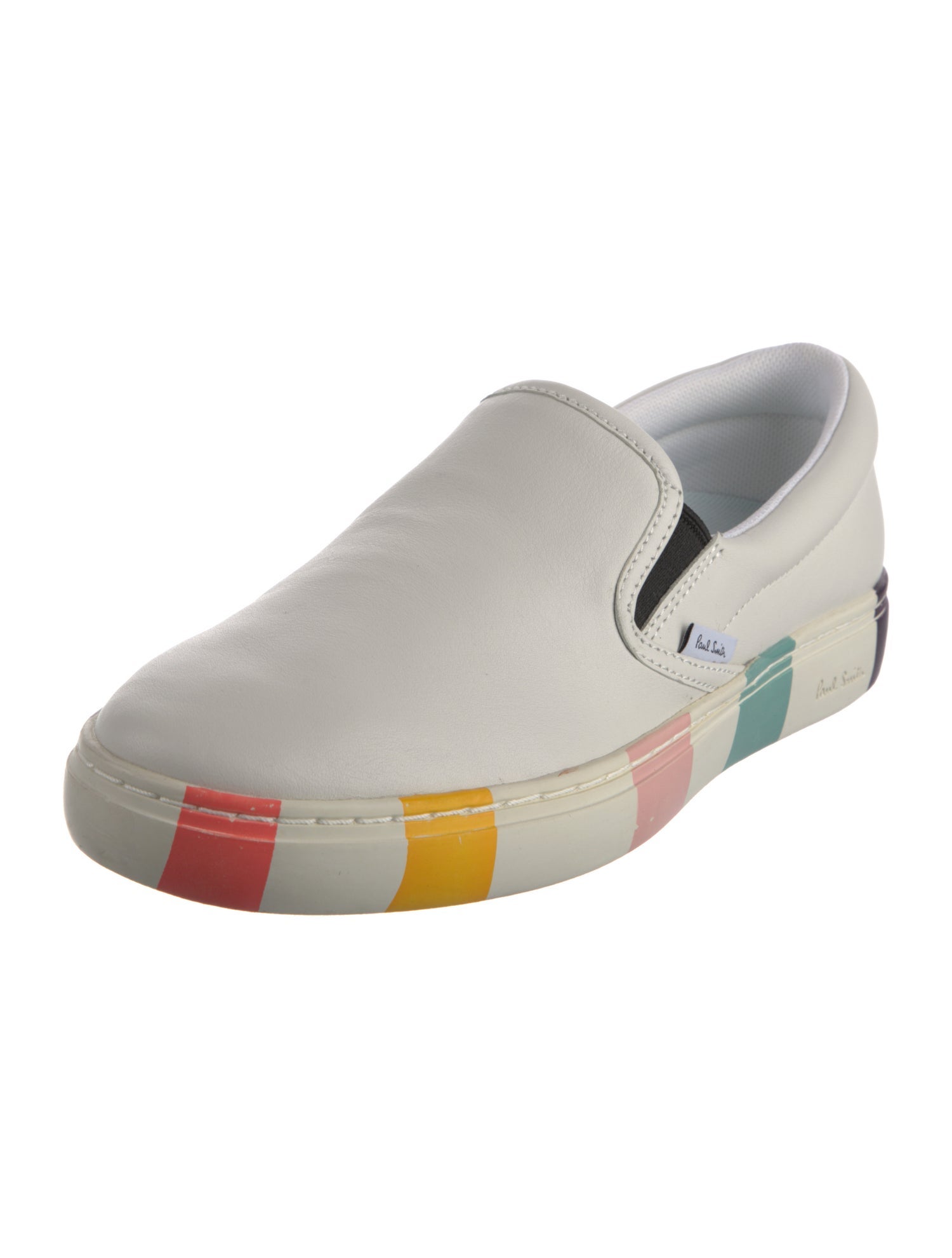 Paul Smith Leather Colorblock Pattern Sneakers