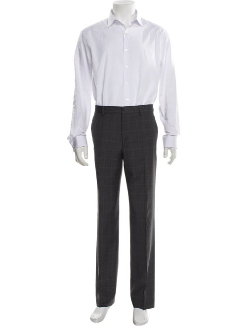 Paul Smith Wool Plaid Print Two-Piece Suit Vest