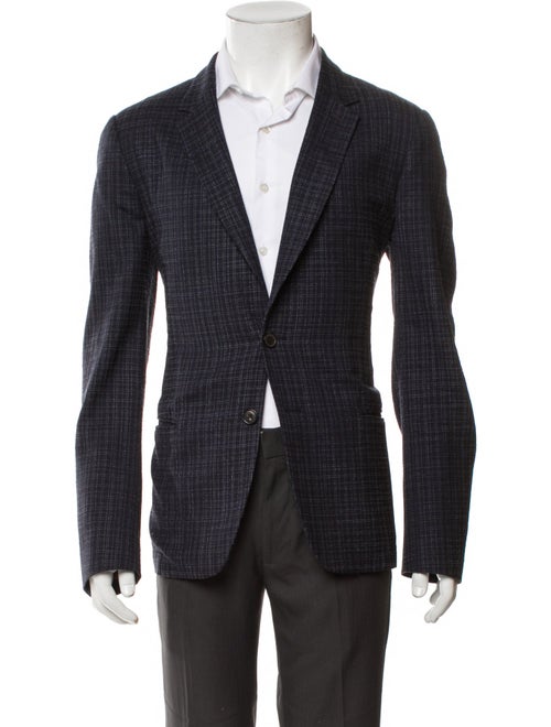 Paul Smith Wool Plaid Print Blazer