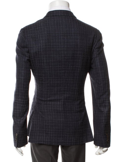 Paul Smith Wool Plaid Print Blazer