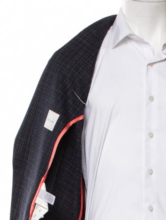 Paul Smith Wool Plaid Print Blazer