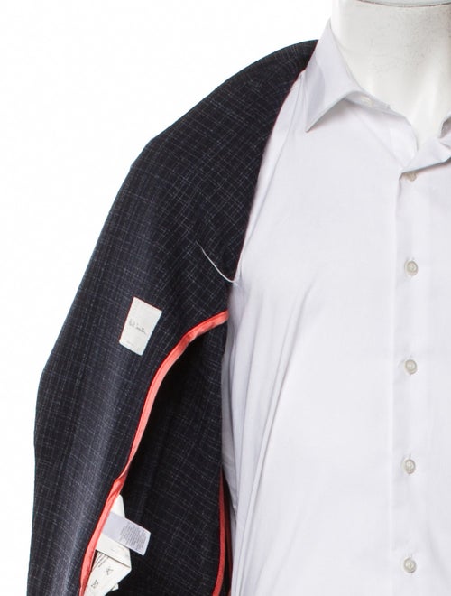 Paul Smith Wool Plaid Print Blazer