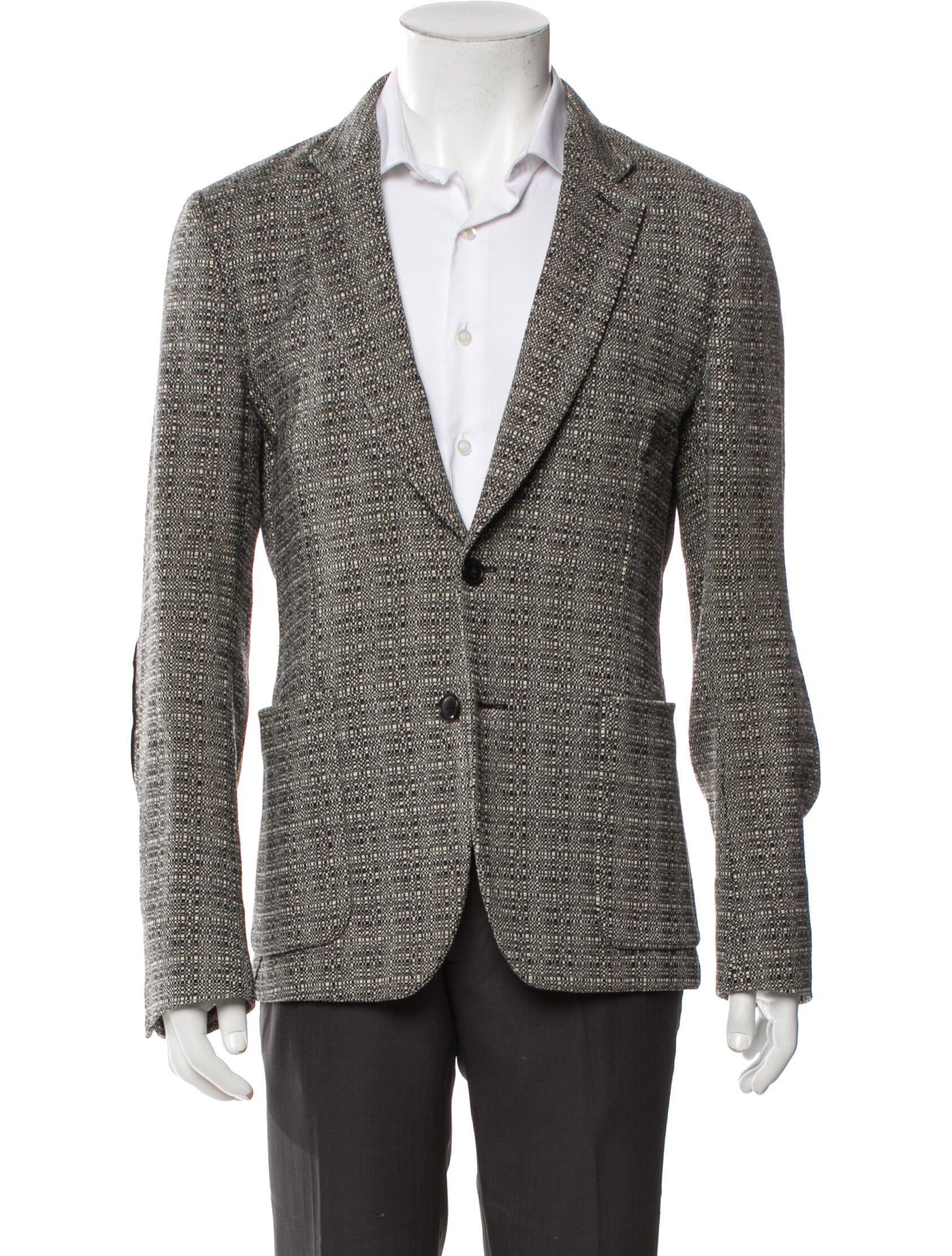Paul Smith Wool Printed Moto Jacket