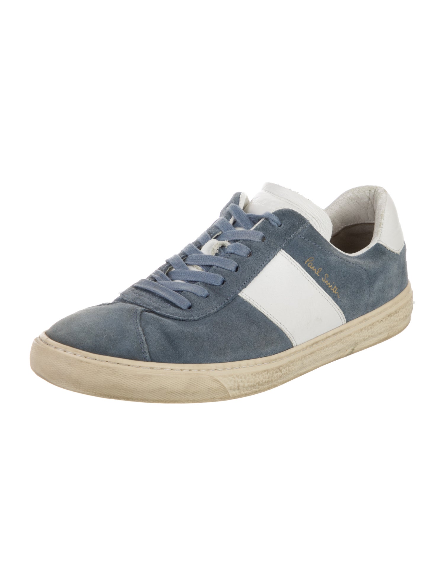 Paul Smith Suede Colorblock Pattern Sneakers