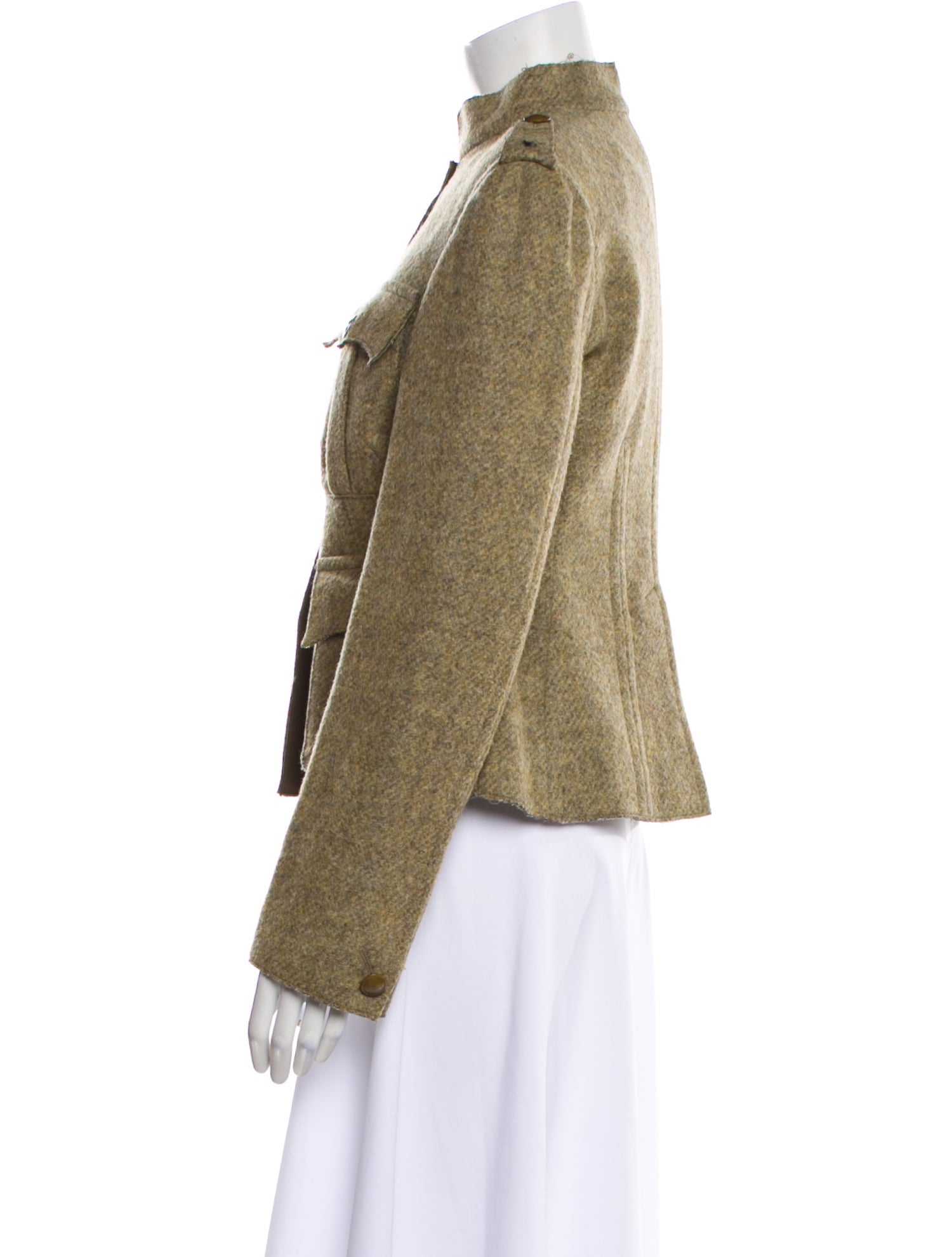 Paul Smith Wool Tweed Pattern Utility Jacket