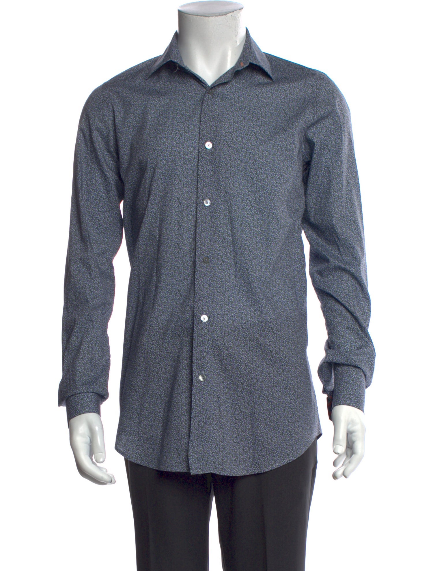 Paul Smith Floral Print Long Sleeve Dress Shirt