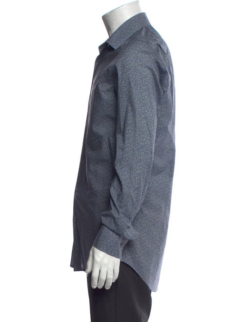 Paul Smith Floral Print Long Sleeve Dress Shirt