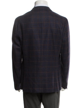 Paul Smith Wool Plaid Print Blazer