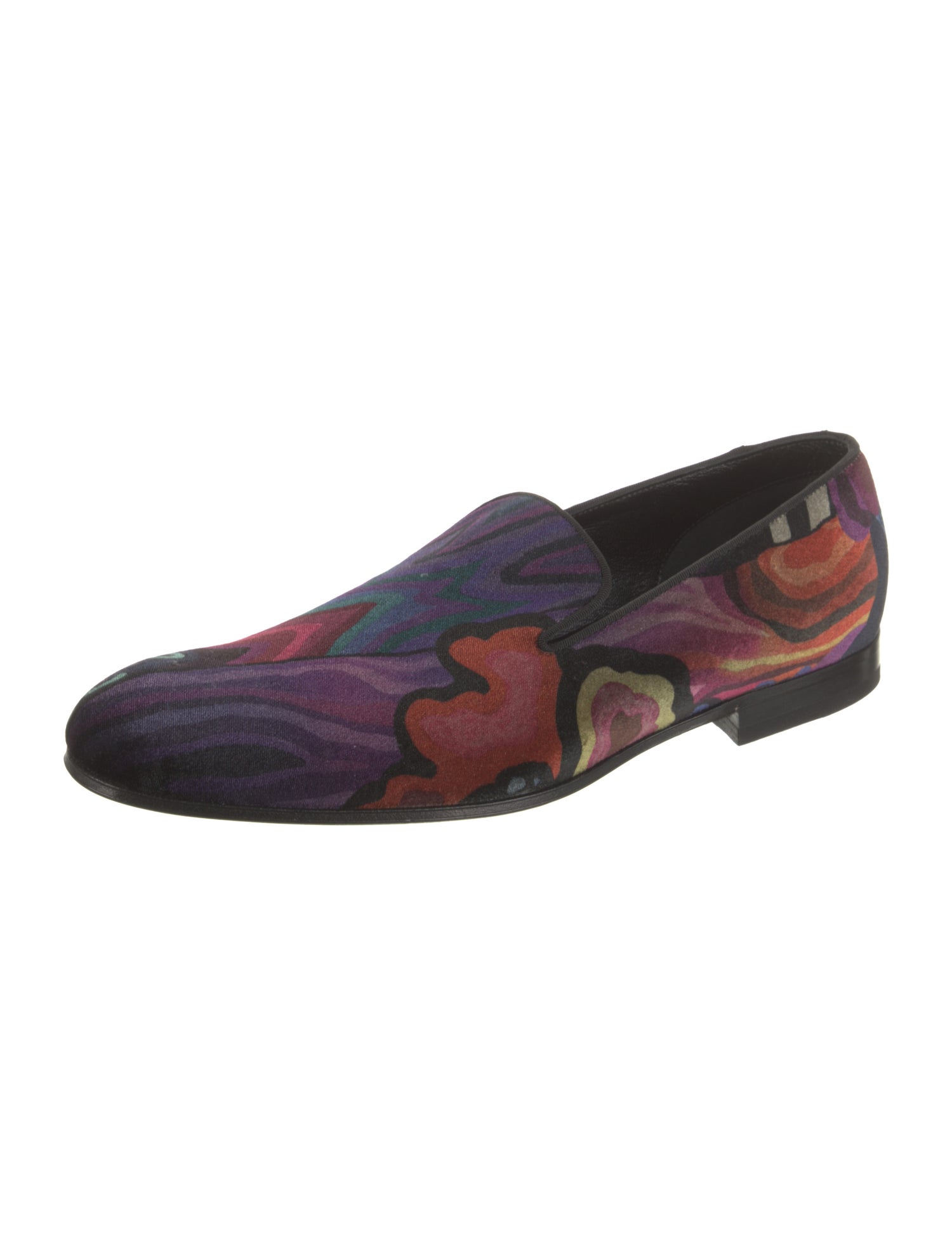 Paul Smith Velvet Printed Loafers
