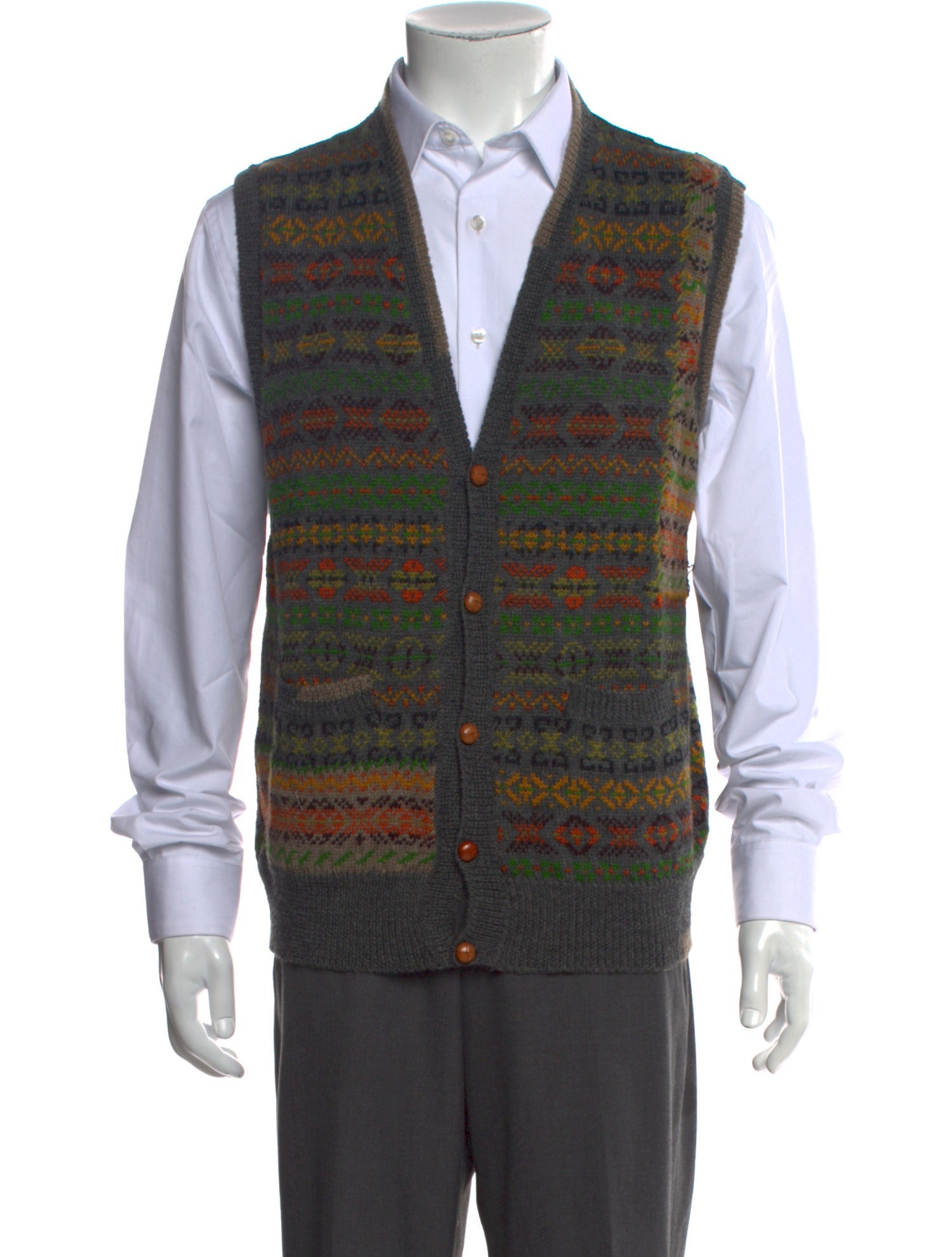Paul Smith Wool Striped Sweater Vest