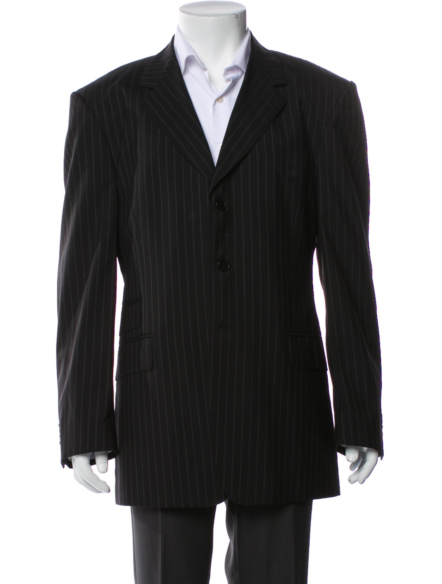 Paul Smith Wool Striped Overcoat
