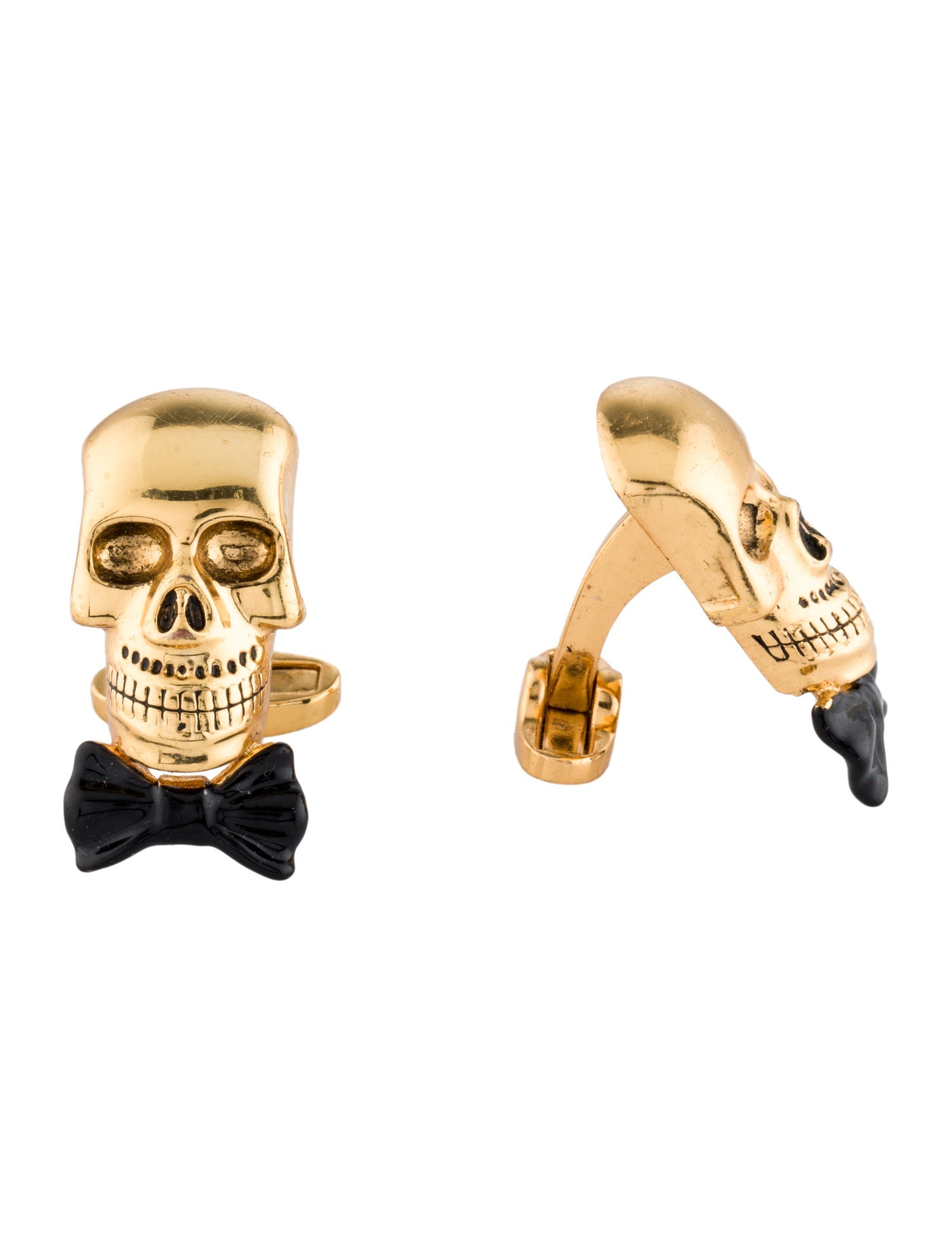 Paul Smith Enamel Bow Skull Cufflinks