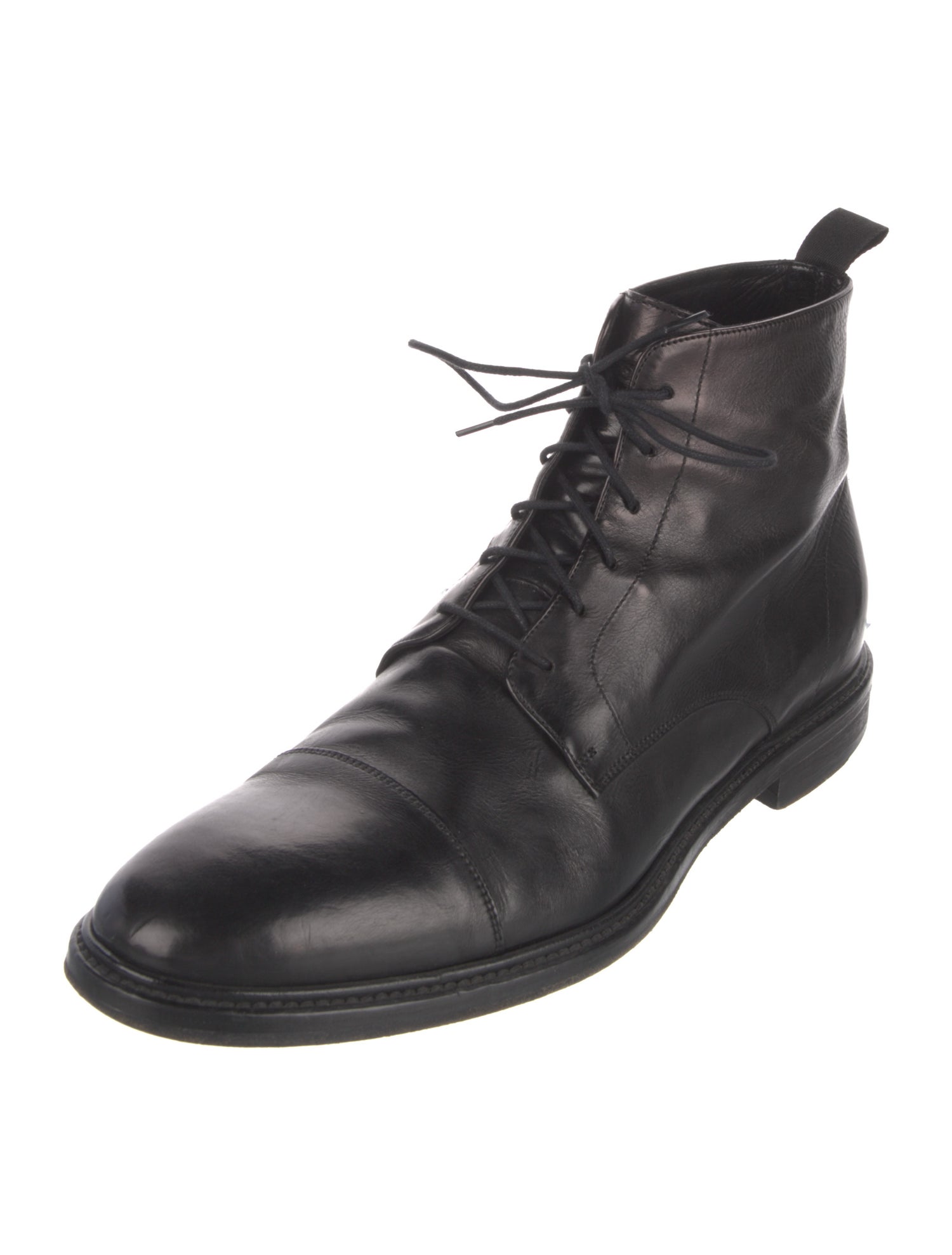 Paul Smith Leather Lace-Up Boots