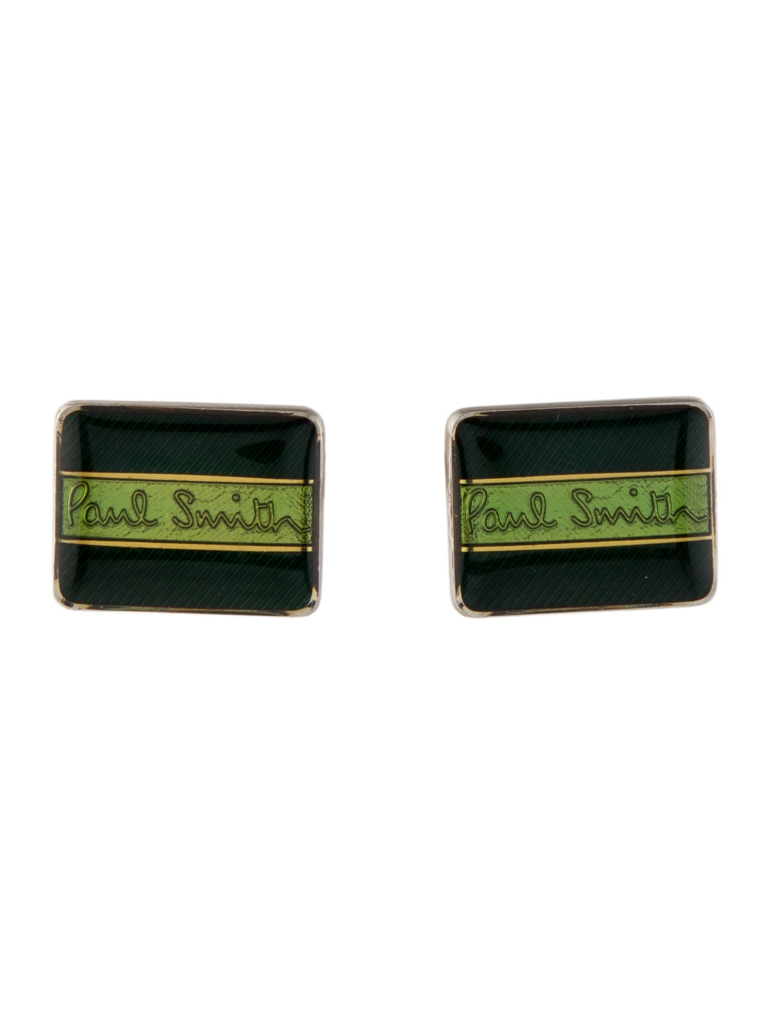 Paul Smith Enamel Logo Cufflinks