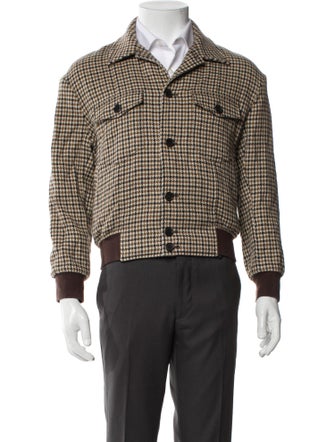 Paul Smith Houndstooth Print Bomber Jacket