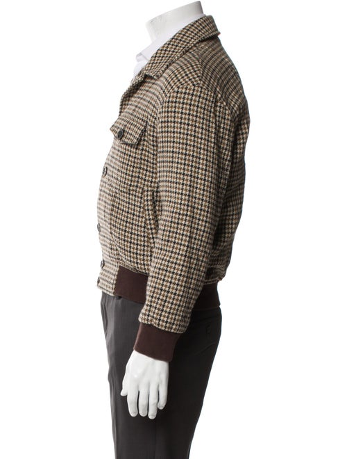 Paul Smith Houndstooth Print Bomber Jacket
