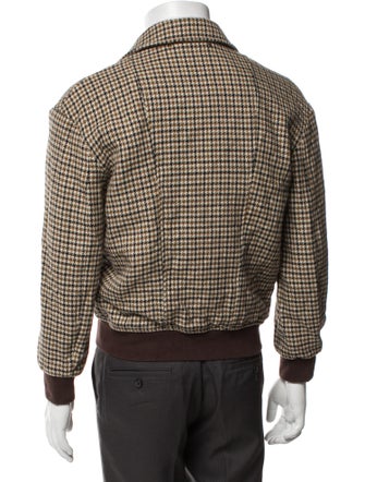 Paul Smith Houndstooth Print Bomber Jacket
