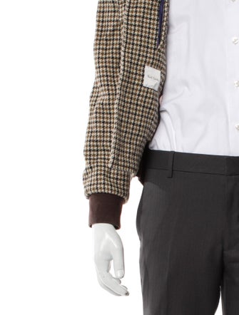 Paul Smith Houndstooth Print Bomber Jacket
