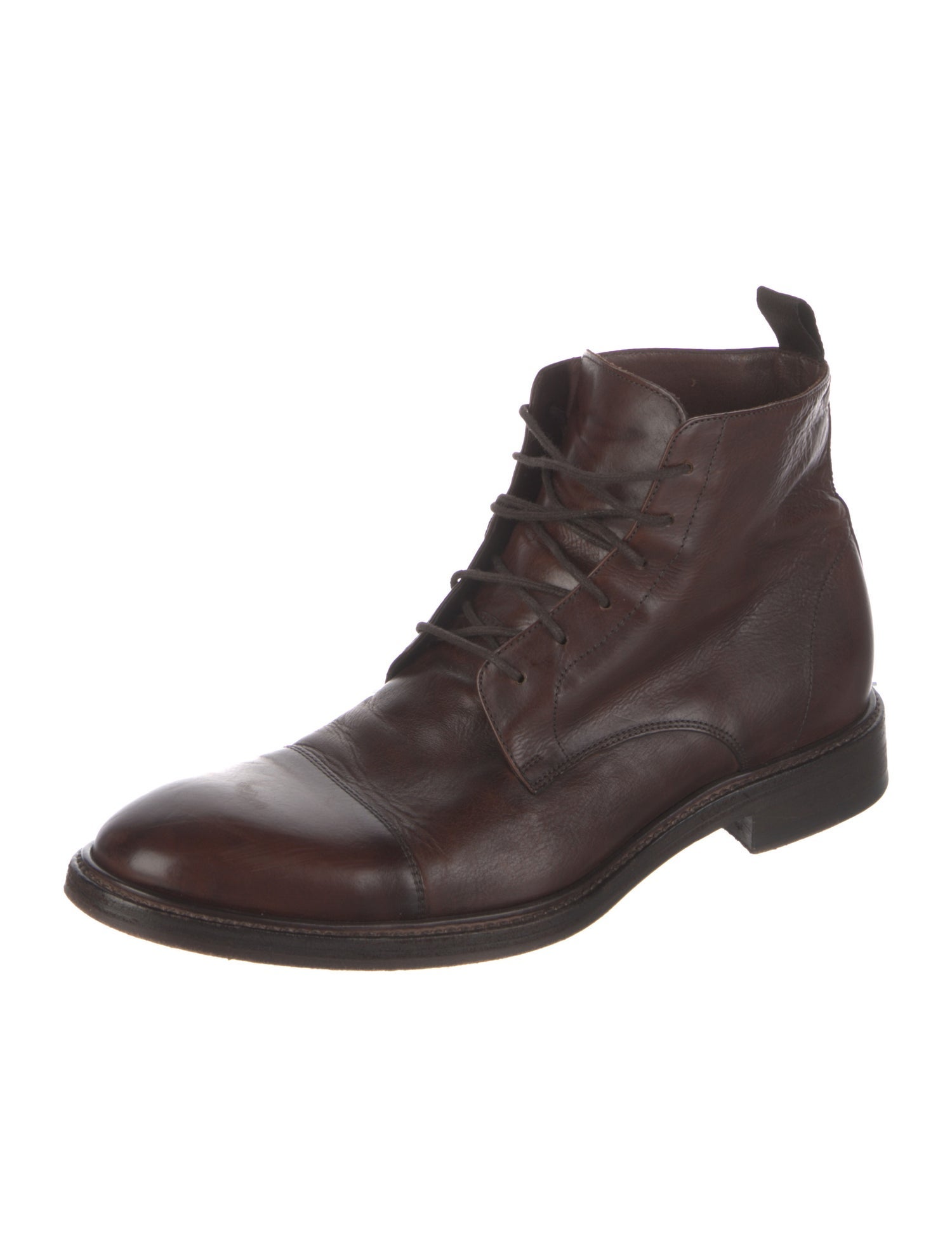 Paul Smith Leather Lace-Up Boots