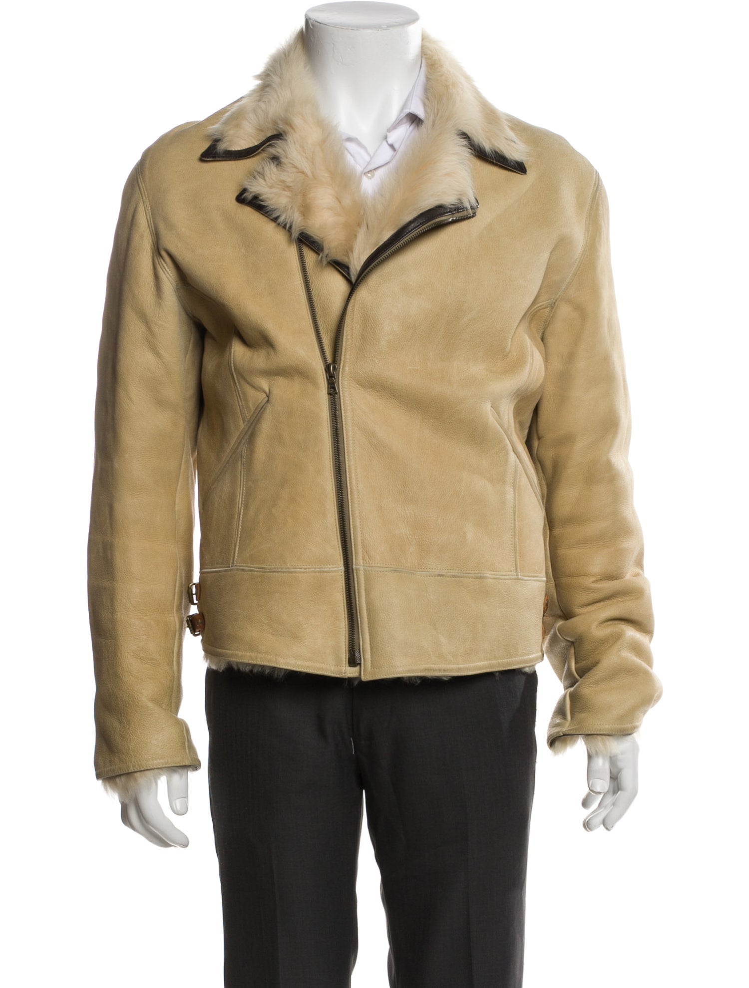 Paul Smith Vintage Shearling Moto Jacket