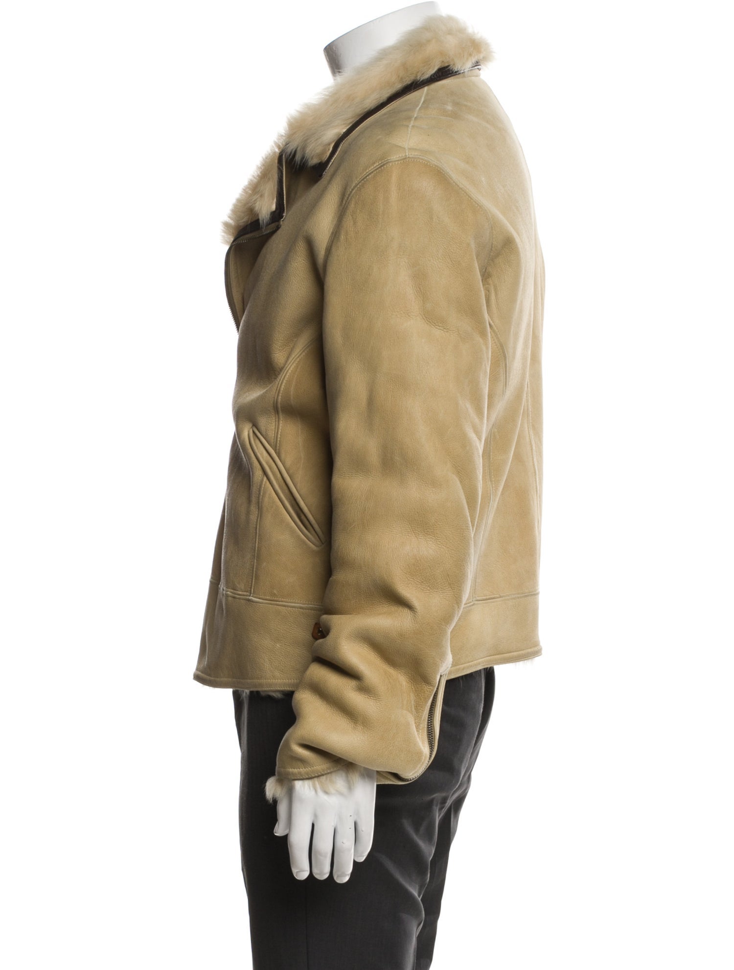 Paul Smith Vintage Shearling Moto Jacket