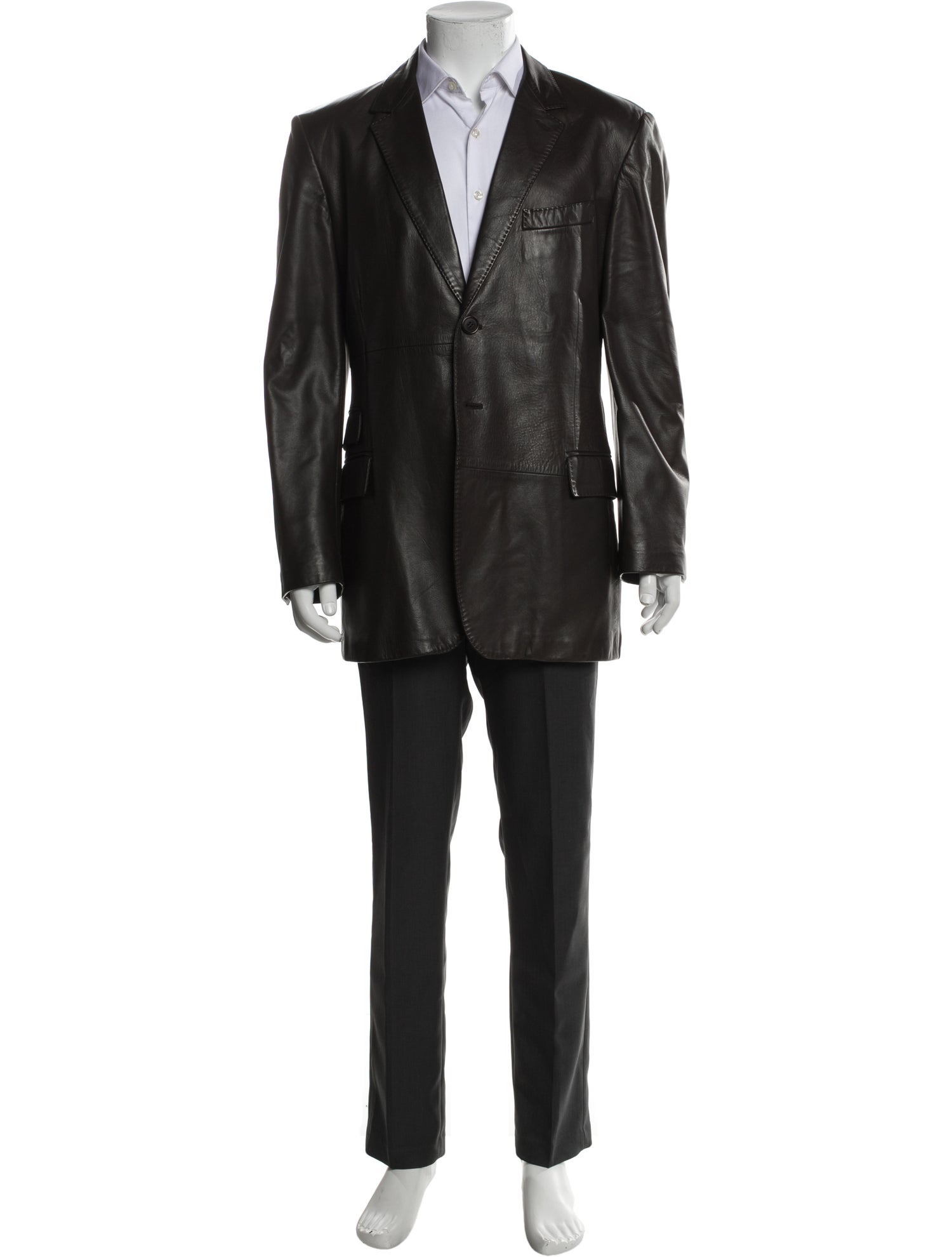 Paul Smith Leather Overcoat