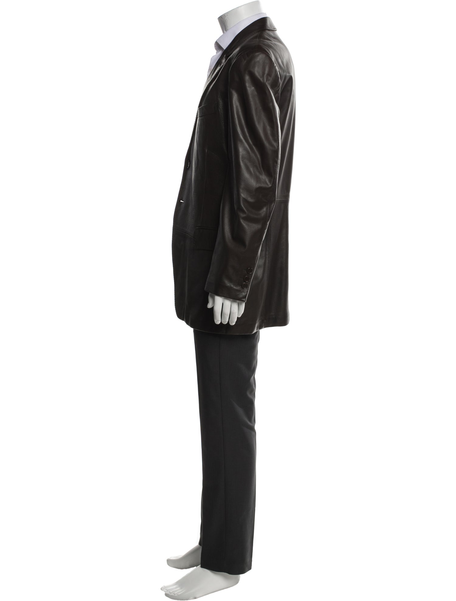 Paul Smith Leather Overcoat