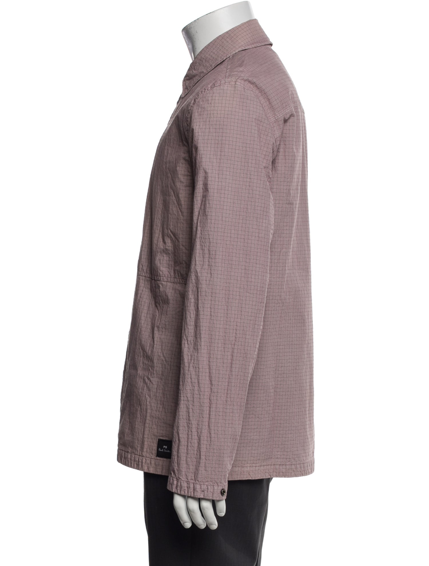 Paul Smith Plaid Print Overcoat