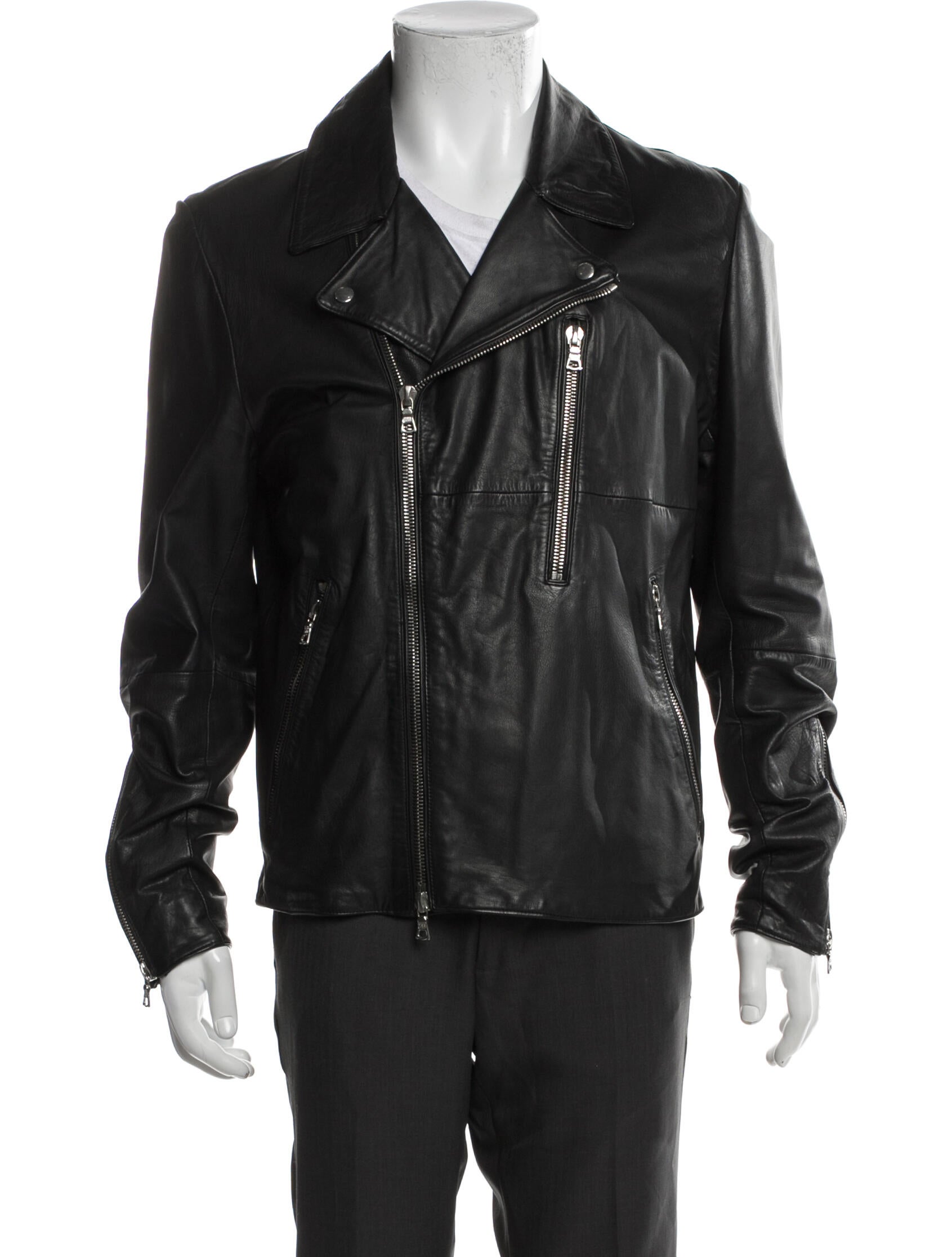 Paul Smith Leather Moto Jacket