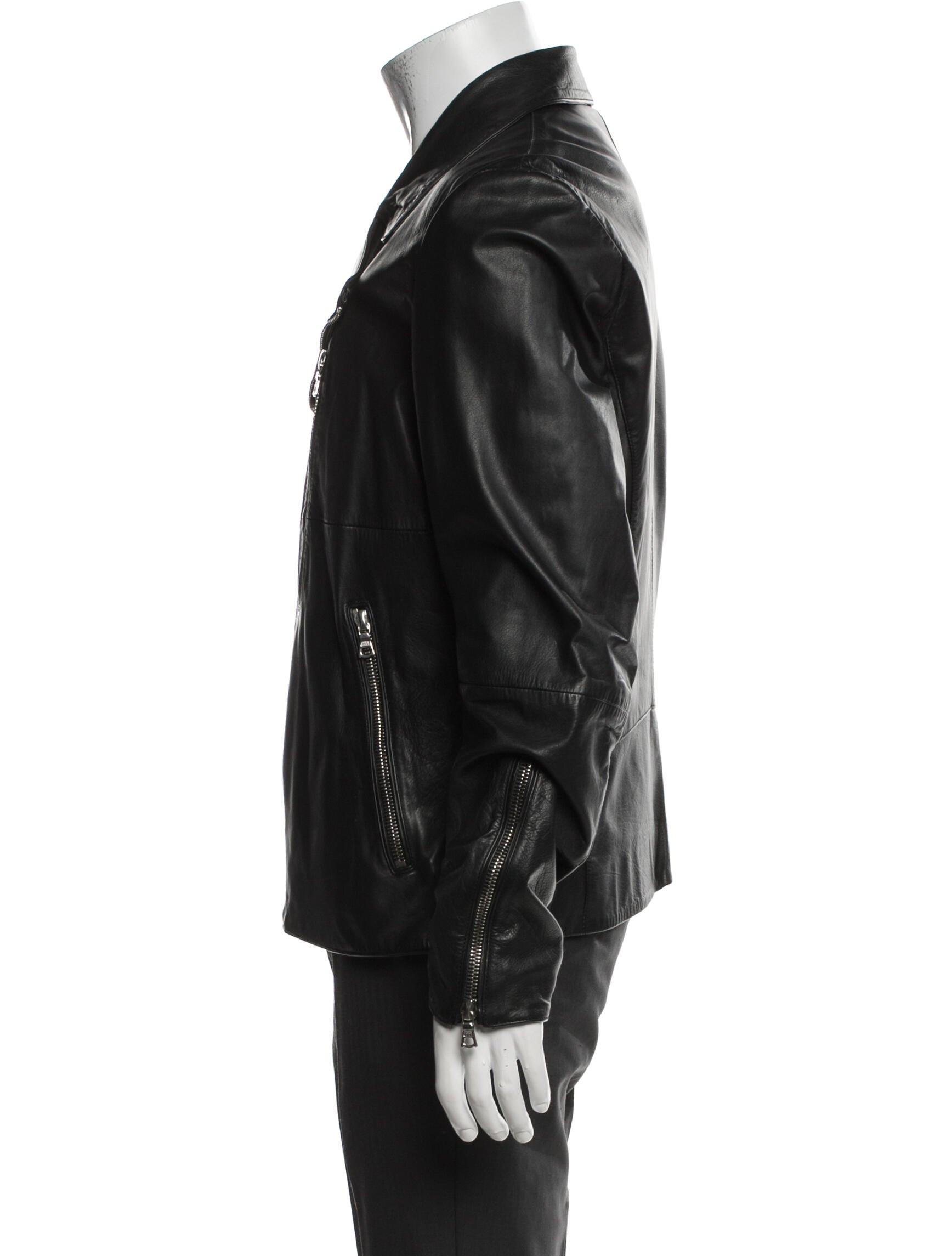 Paul Smith Leather Moto Jacket