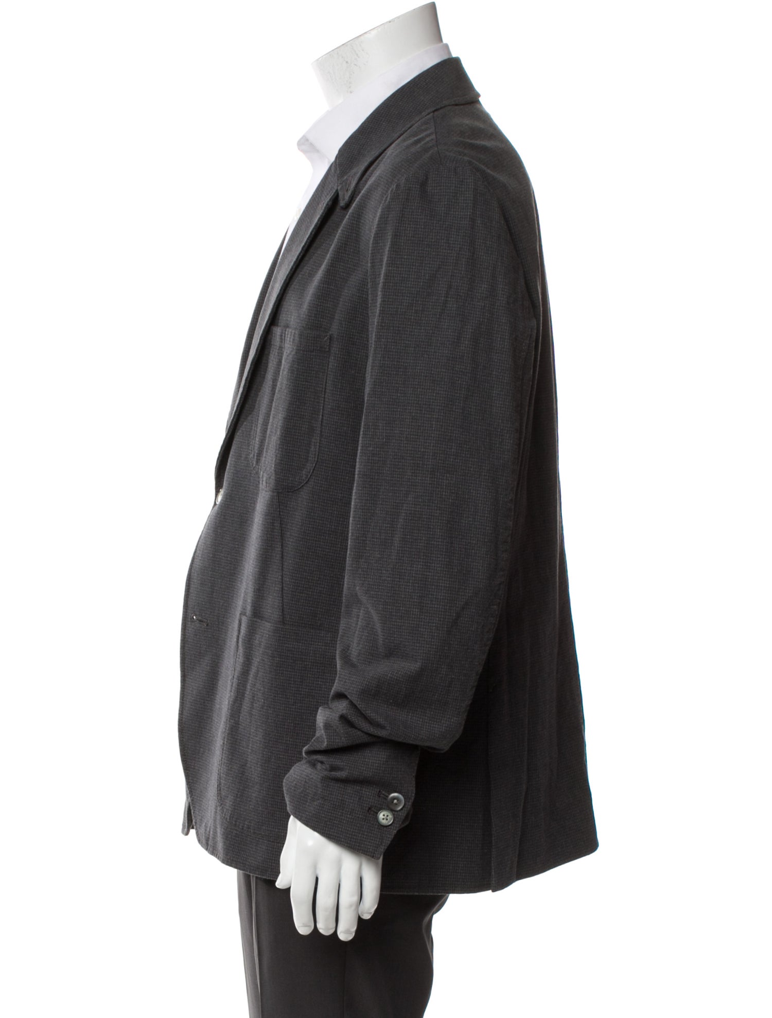 Paul Smith Plaid Print Peacoat w/ Tags