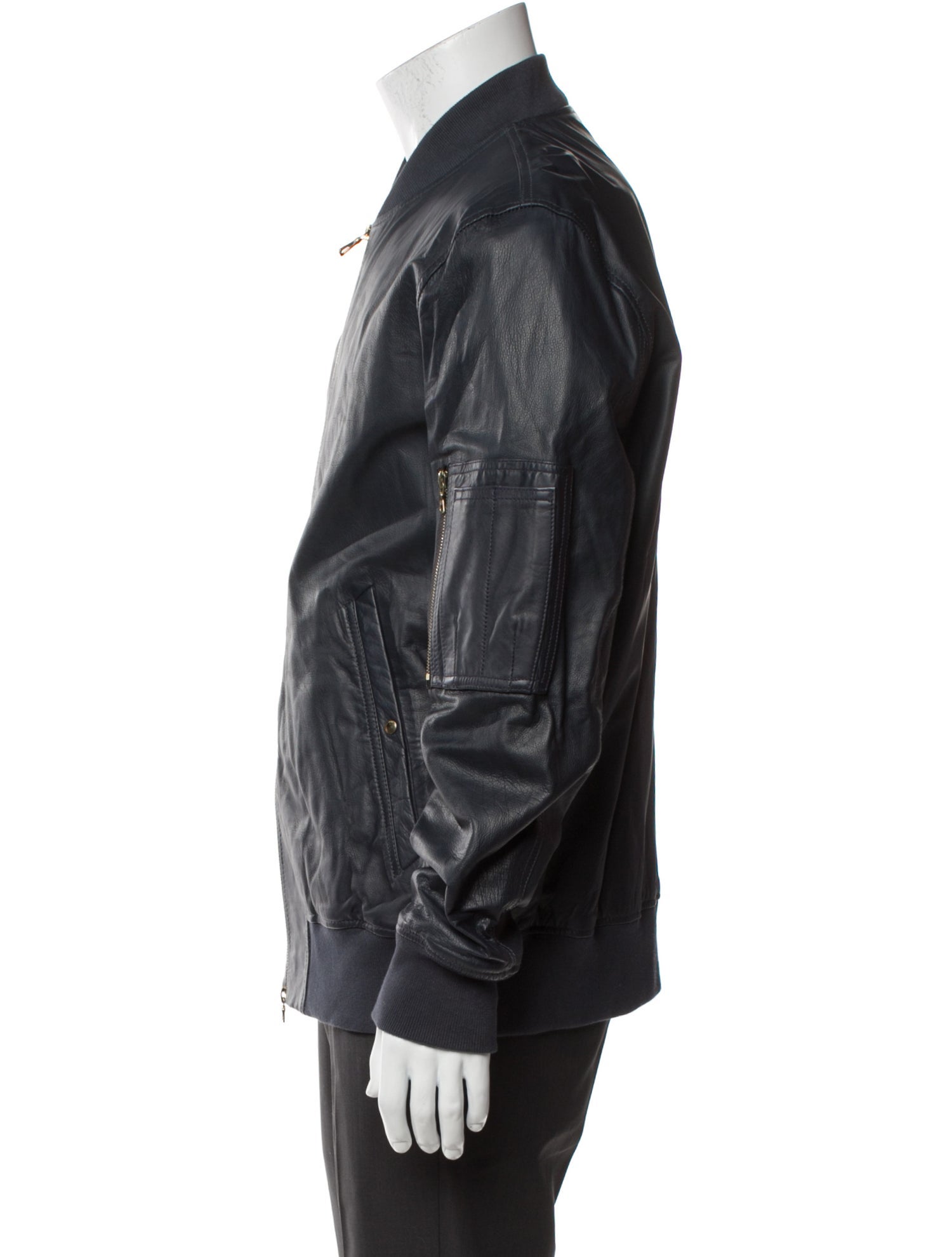 Paul Smith Leather Bomber Jacket w/ Tags