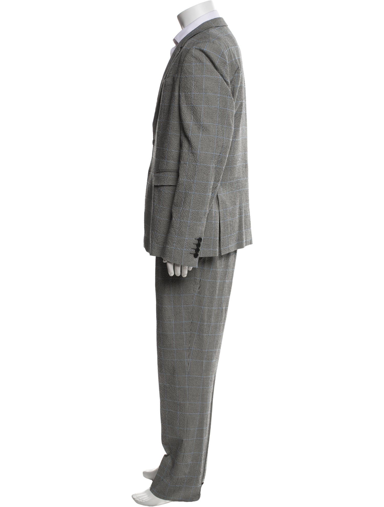 Paul Smith Plaid Print Two-Piece Suit