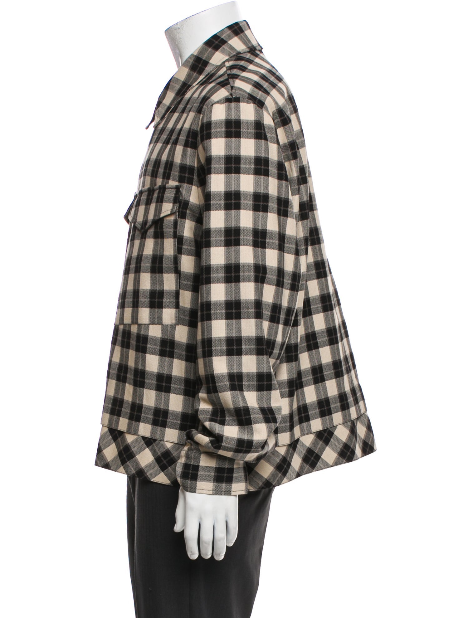 Paul Smith Plaid Print Trucker Jacket