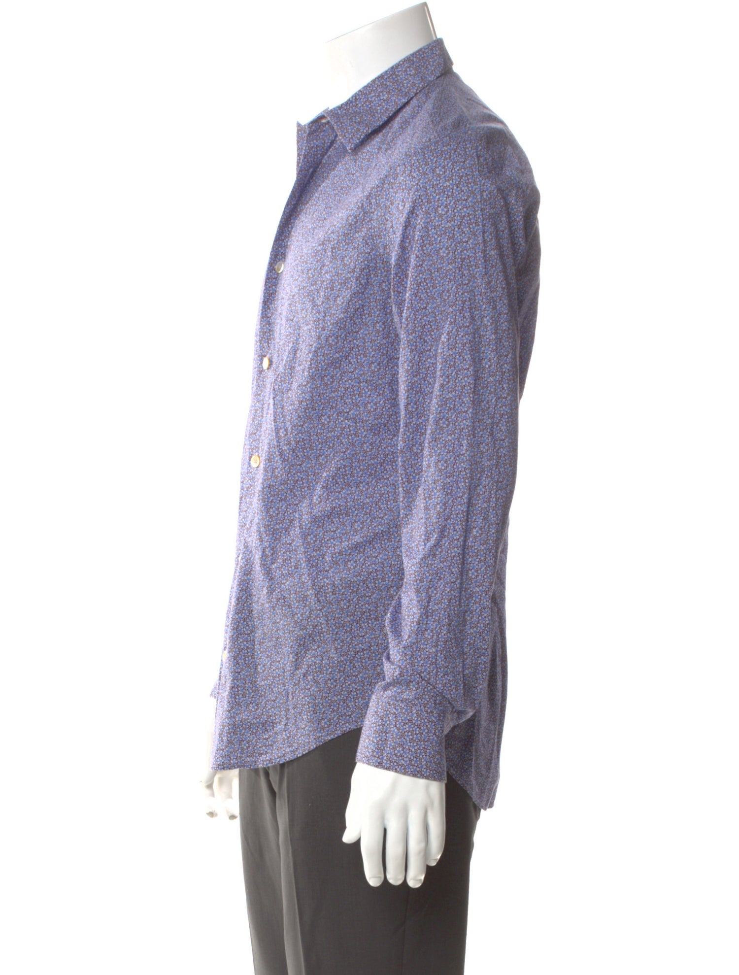 Paul Smith Printed Long Sleeve Dress Shirt
