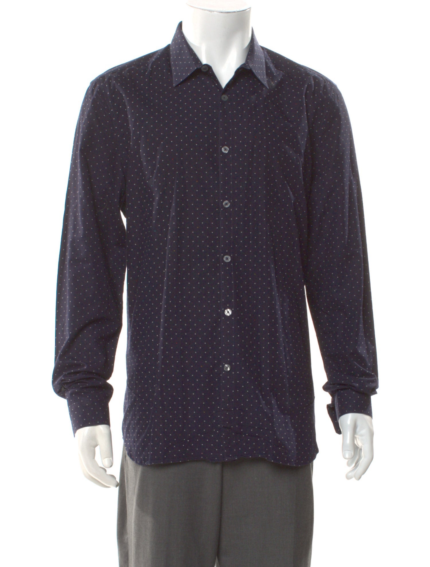 Paul Smith Polka Dot Print Long Sleeve Dress Shirt