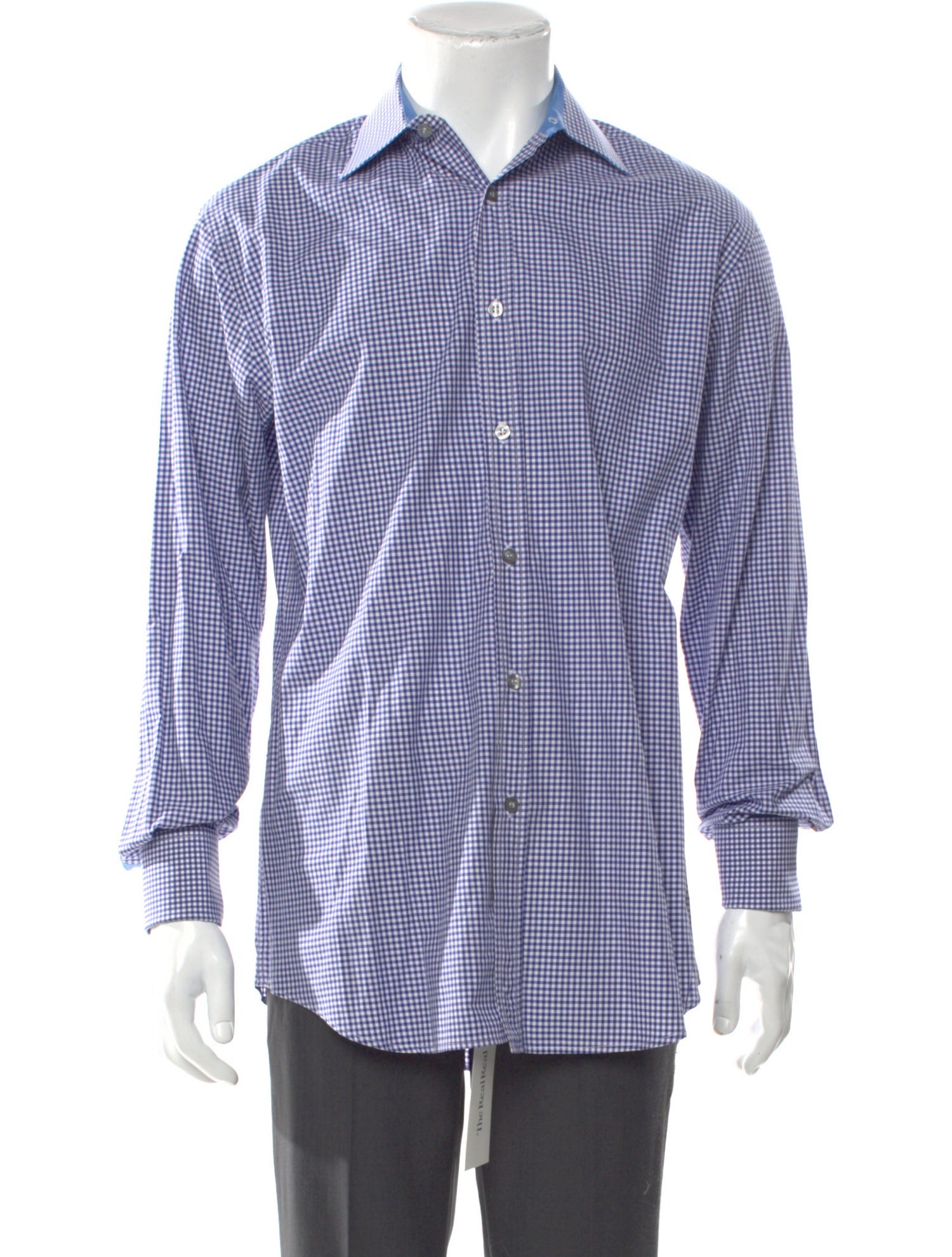 Paul Smith Plaid Print Long Sleeve Dress Shirt