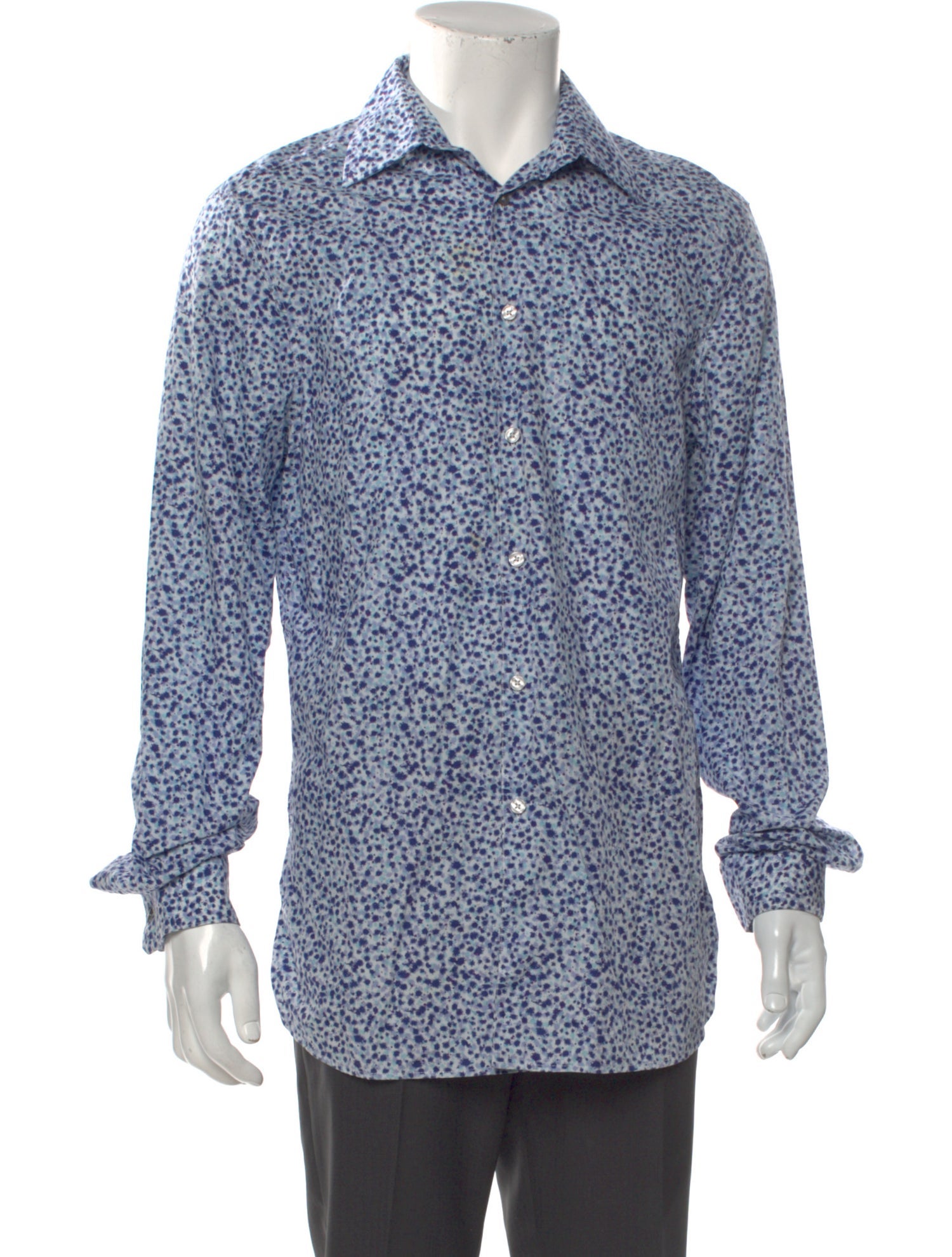 Paul Smith Printed Long Sleeve Dress Shirt