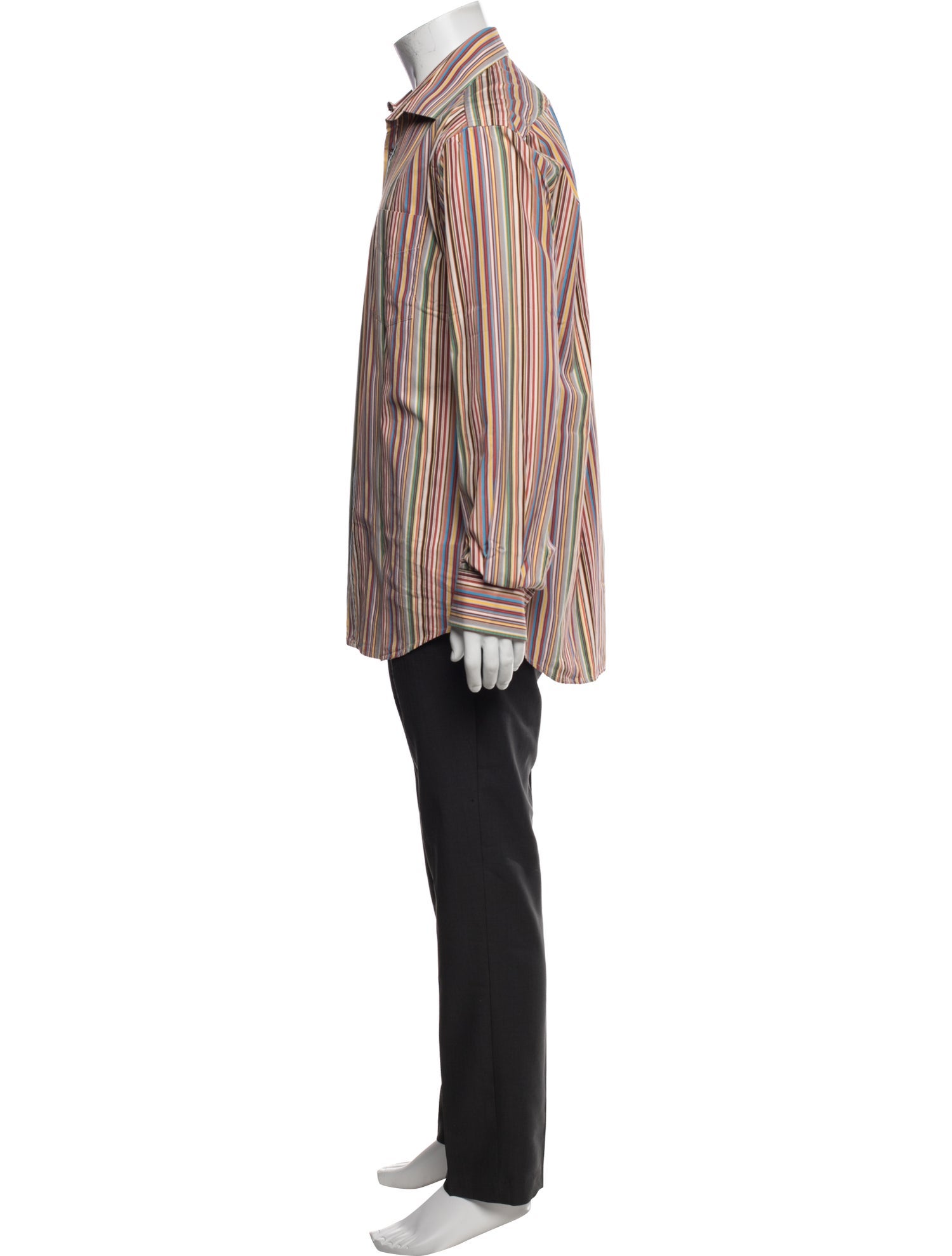 Paul Smith Striped Long Sleeve Dress Shirt