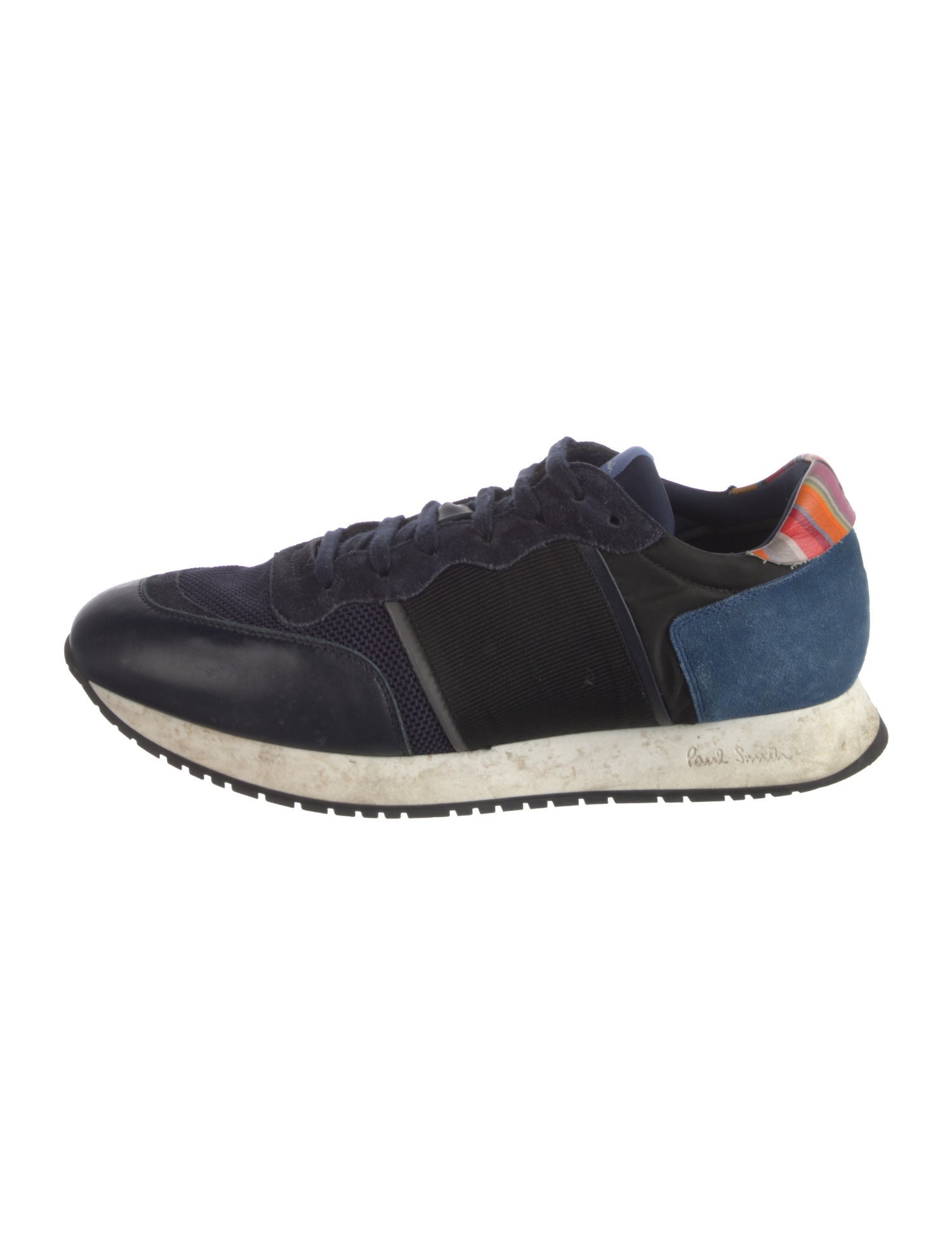 Paul Smith Mesh Colorblock Pattern Sneakers