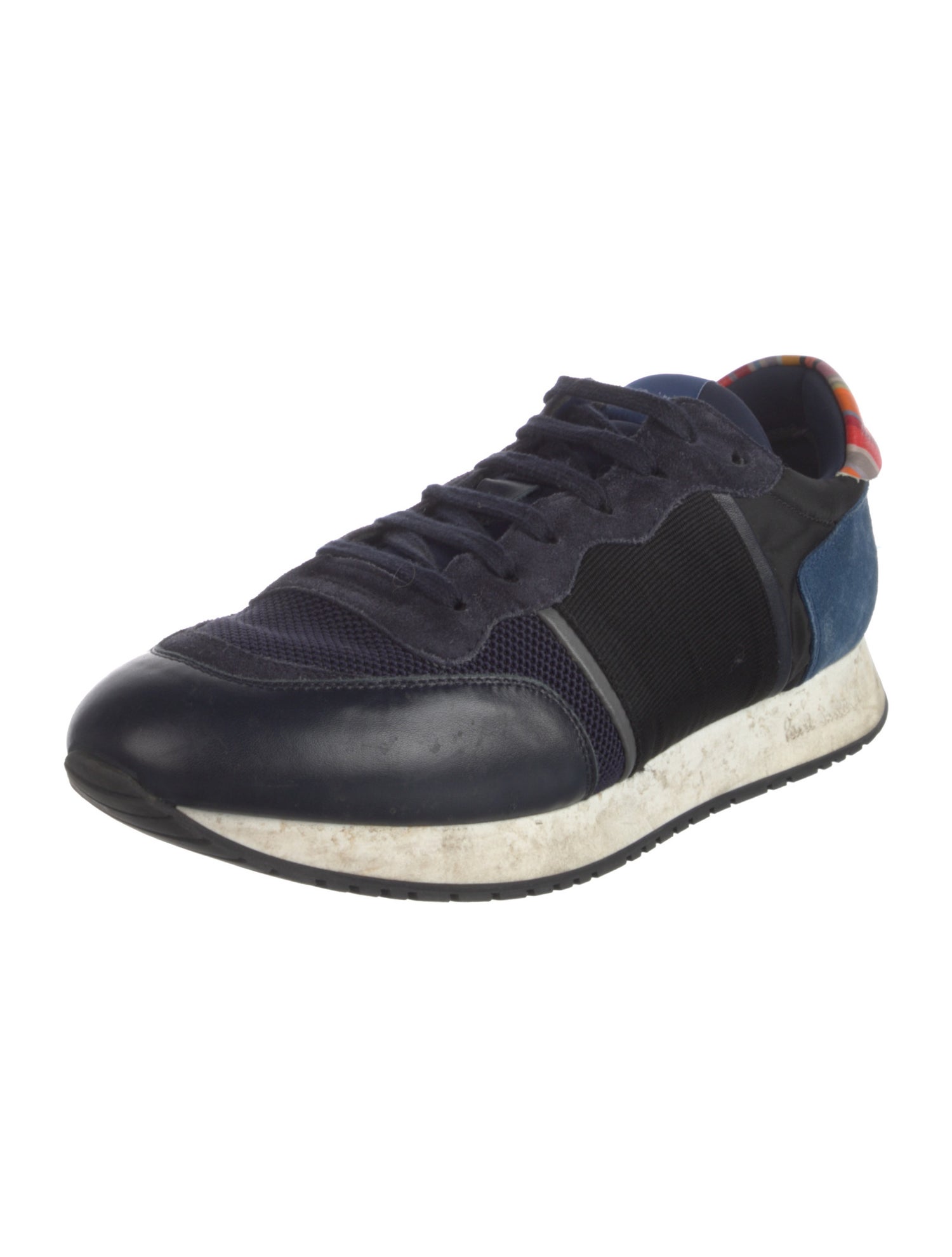 Paul Smith Mesh Colorblock Pattern Sneakers