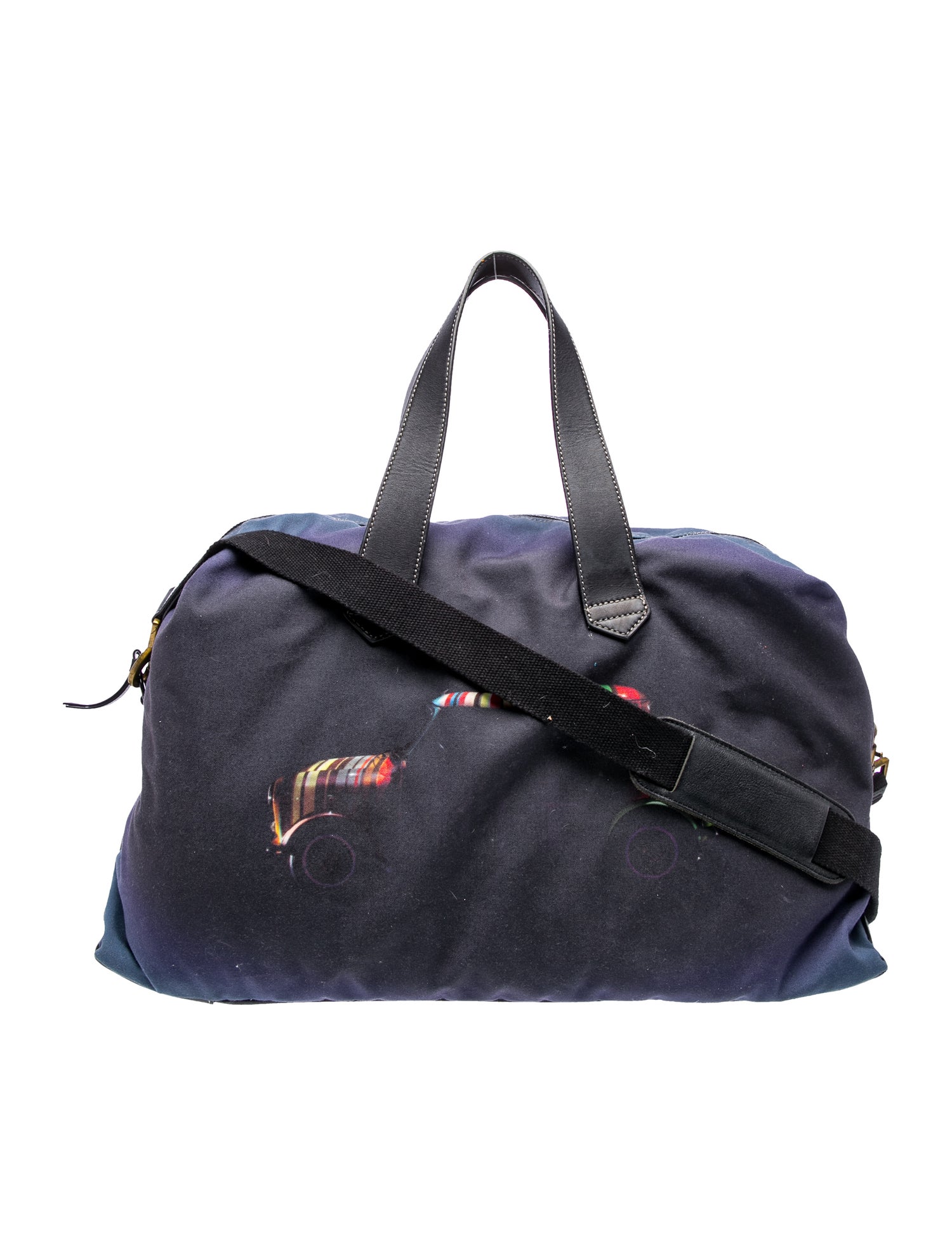 Maison Margiela Leather Duffle Bag - Blue Luggage and Travel