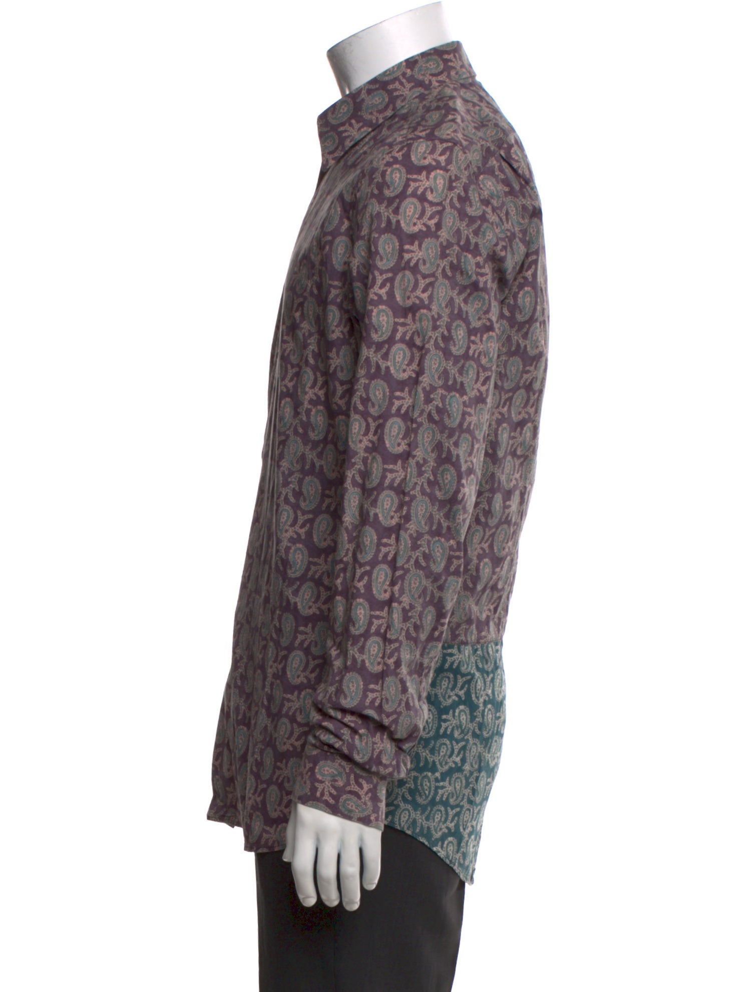 purple paisley dress shirt Mens Purple Paisley Dress Shirt Long Sleeve Button... From Joytech_official, Rs.2,004.09