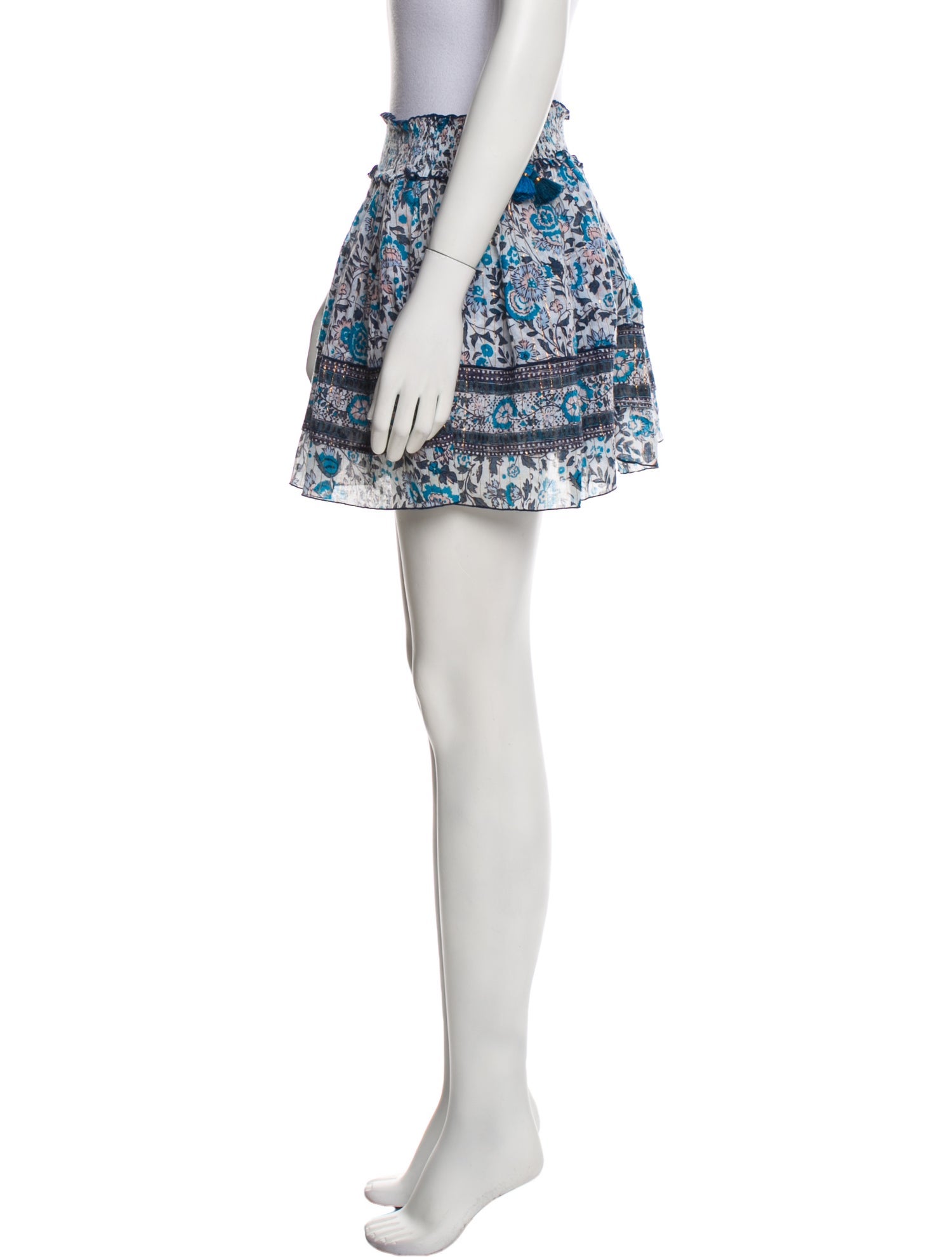 Poupette St Barth Floral Print Mini Skirt