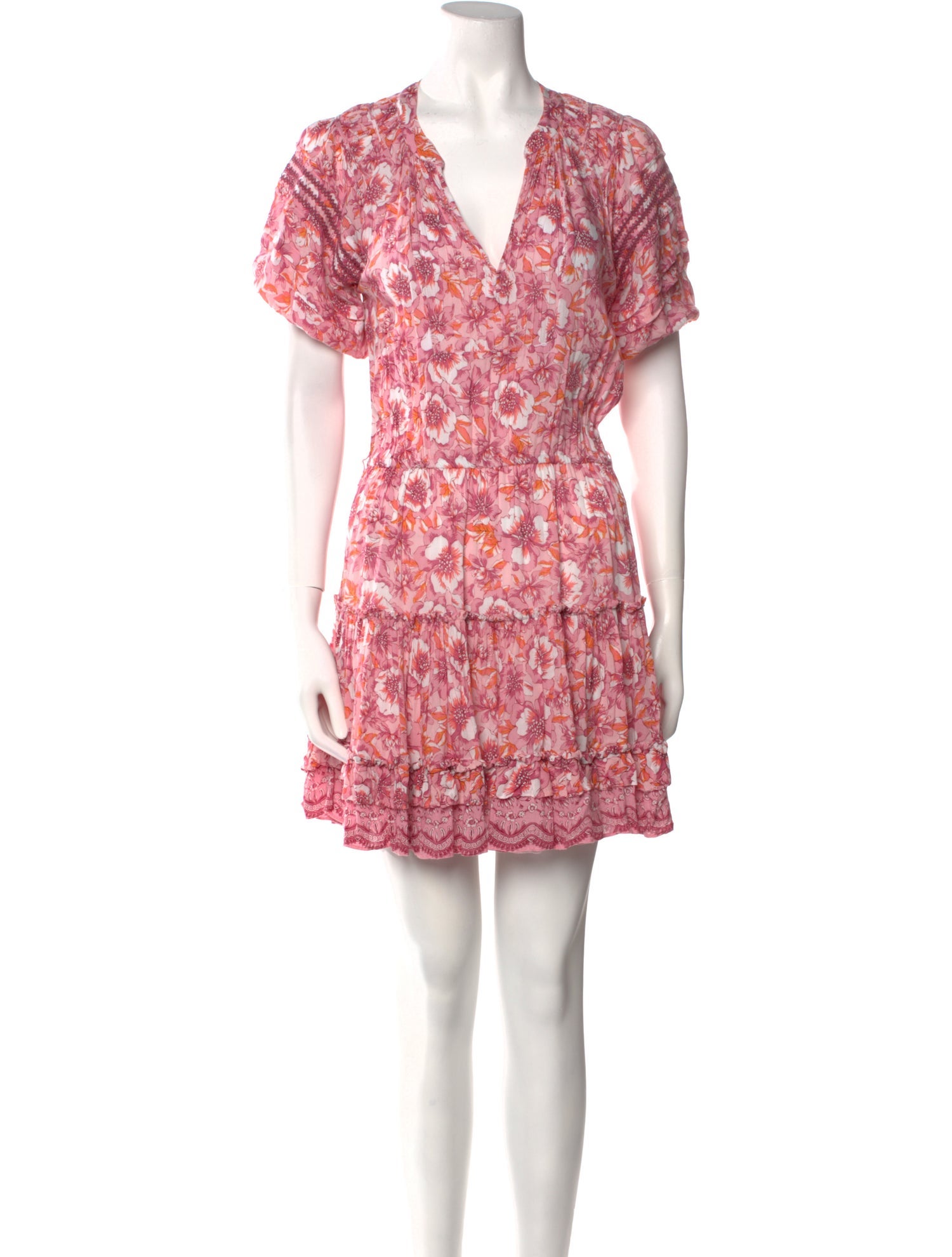 Poupette St Barth Floral Print Mini Dress - Pink Dresses, Clothing -  WPSBA37720 | The RealReal